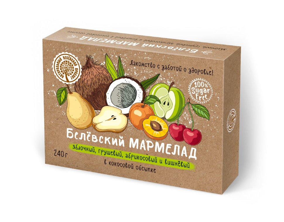  Мармелад белевский на фруктозе 240г  в Иркутске