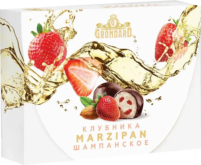  TM Grondard       (10185) Конфеты глазированные Марципановые Клубника и Шампанское, 98г в Иркутске
